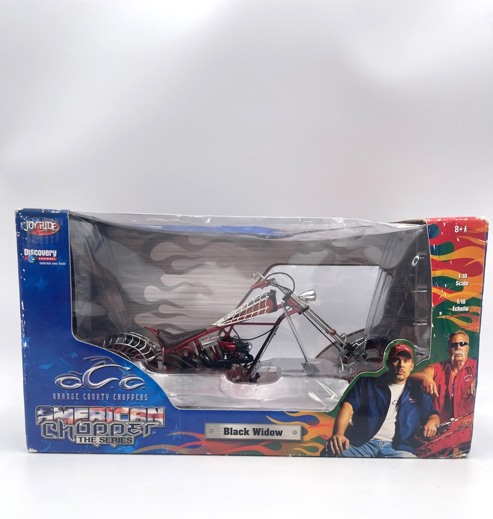2004 Orange County Choppers American Choppers Series Black Widow 1:10 Open Box